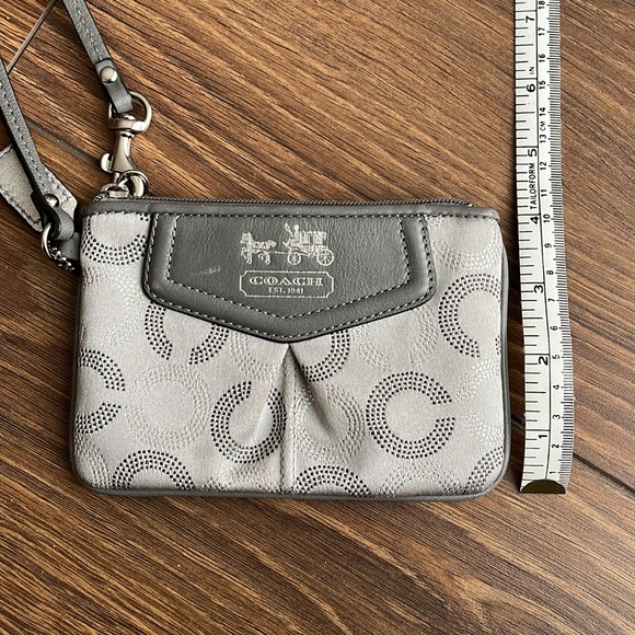 Coach Zip Wristlet - Silver - Picture 8 of 8